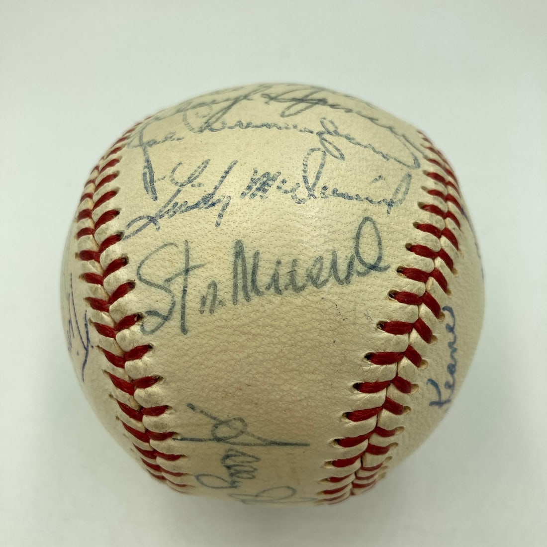 St. Louis Cardinals 1961 Team Autographed NL Baseball With Beckett Letter (1 of 11)
