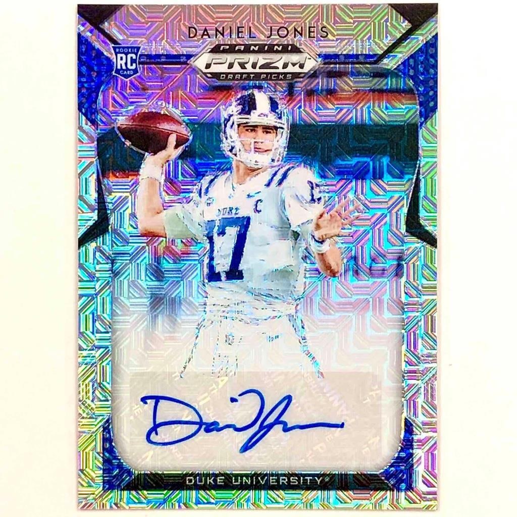 2019 Panini Prizm Draft Picks Daniel Jones Mojo Auto /49 NFL Card (1 of 3)