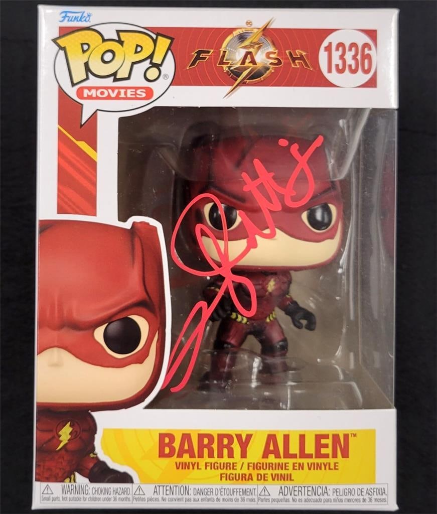 Barry Allen Funko Pop autographed by Grant Gustin with Beckett authentication (1 of 7)