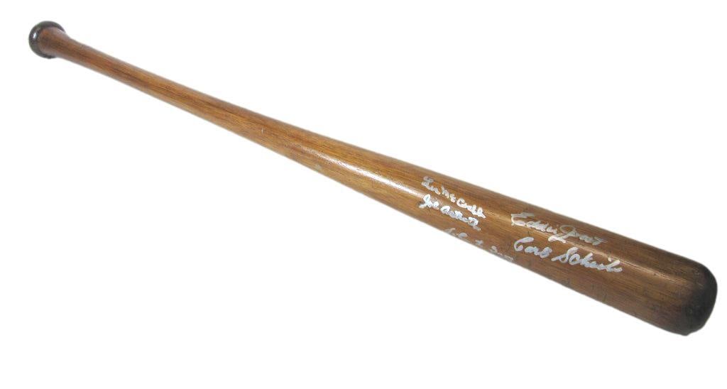 Philadelphia Athletics 1940s Multi-Signed Vintage Baseball Bat 34 inches (1 of 4)
