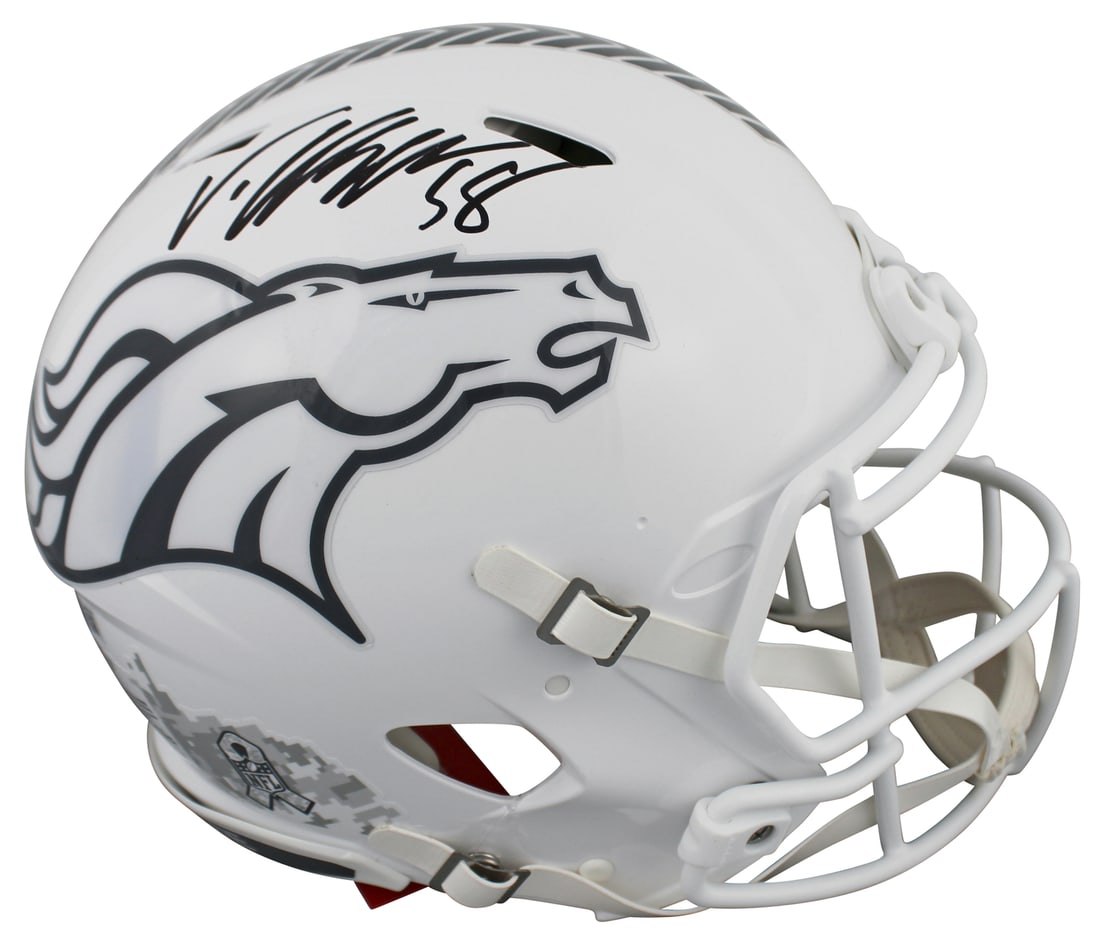 Denver Broncos Von Miller Signed Full Size Helmet BAS Authenticated (1 of 3)