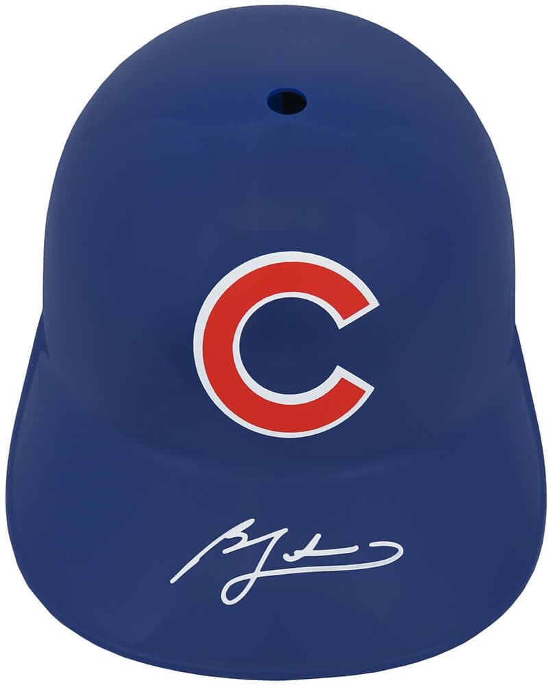Ben Zobrist Signed Chicago Cubs Helmet with COA: Ben Zobrist Signed Chicago Cubs Helmet with COA Ben Zobrist Signed Chicago Cubs Helmet with COA This Ben Zobrist signed Chicago Cubs replica souvenir batting helmet is a must-have for any baseball fan
