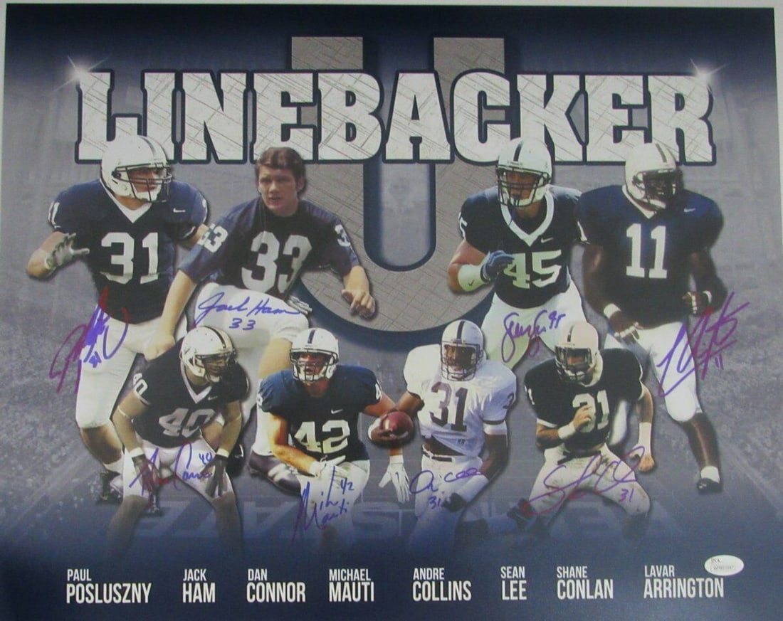 Penn State Nittany Lions Multi Signed 16x20 Photo JSA Authenticated (1 of 5)