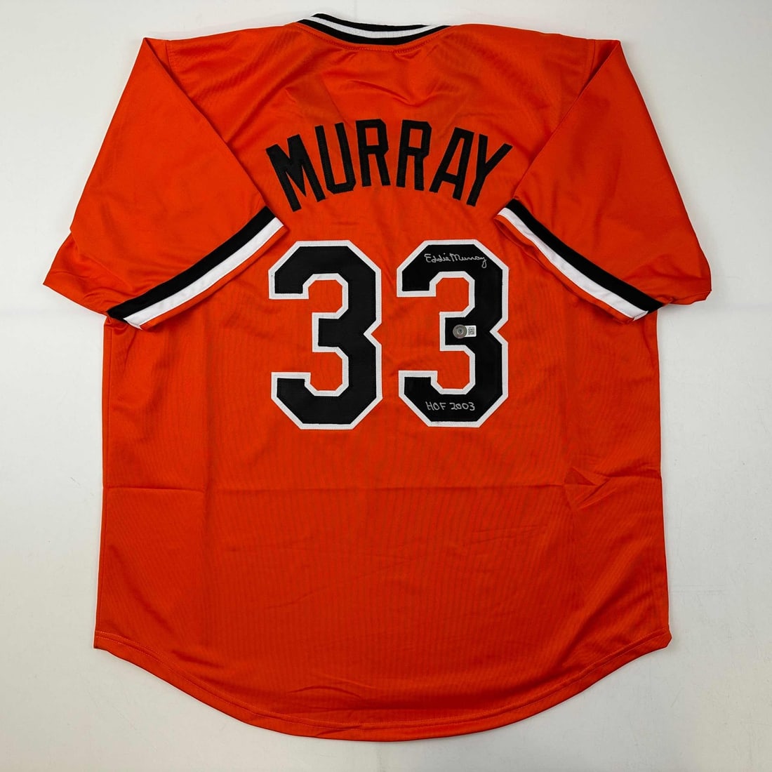 Eddie Murray Autographed Baltimore Orioles Orange Jersey Beckett BAS COA (1 of 4)