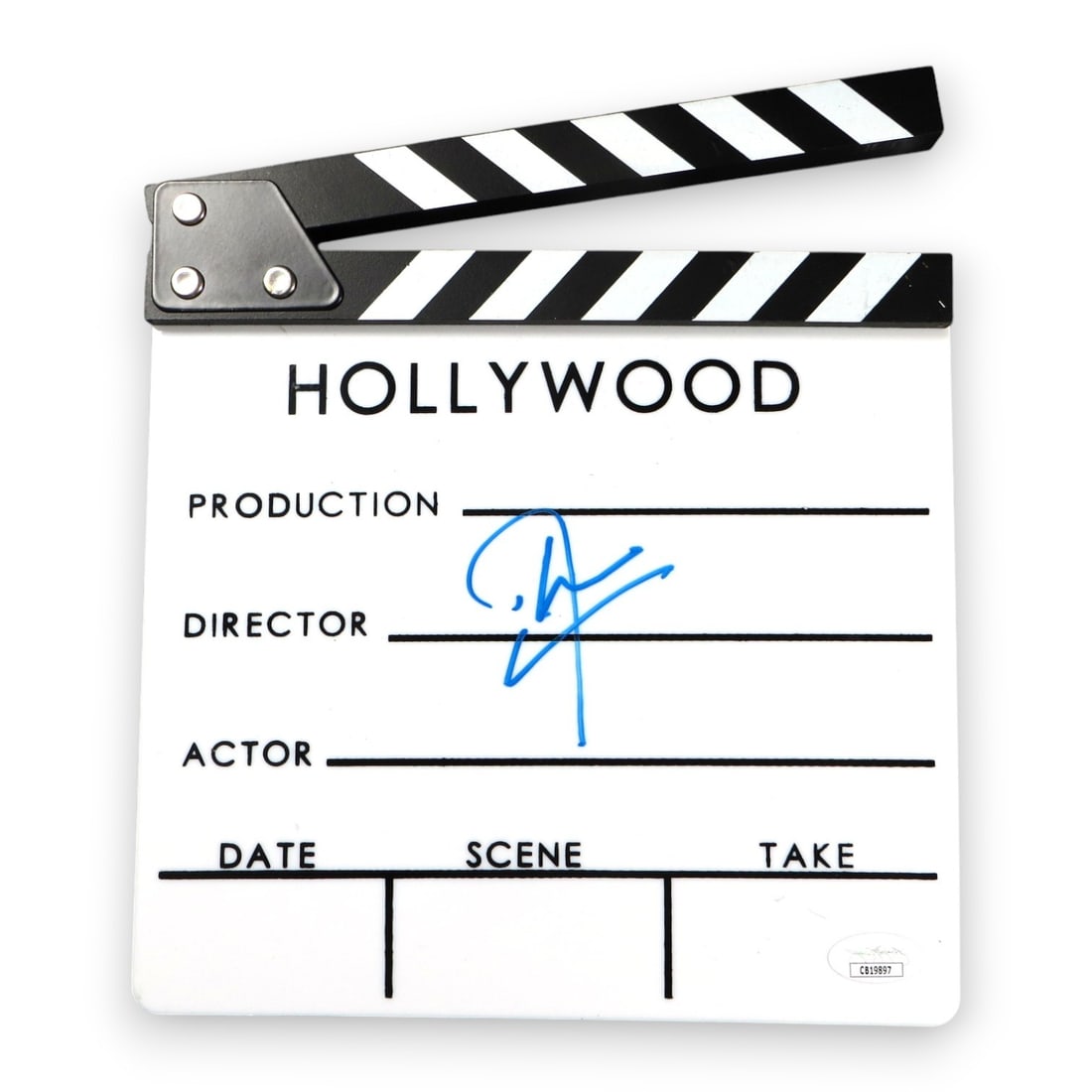 Don Cheadle Autographed Movie Clapper Iron Man Avengers JSA Authenticated: Don Cheadle Autographed Movie Clapper Iron Man Avengers JSA Authenticated This item features a movie clapper signed by acclaimed actor Don Cheadle, known for his roles in the Iron Man and Avengers ser