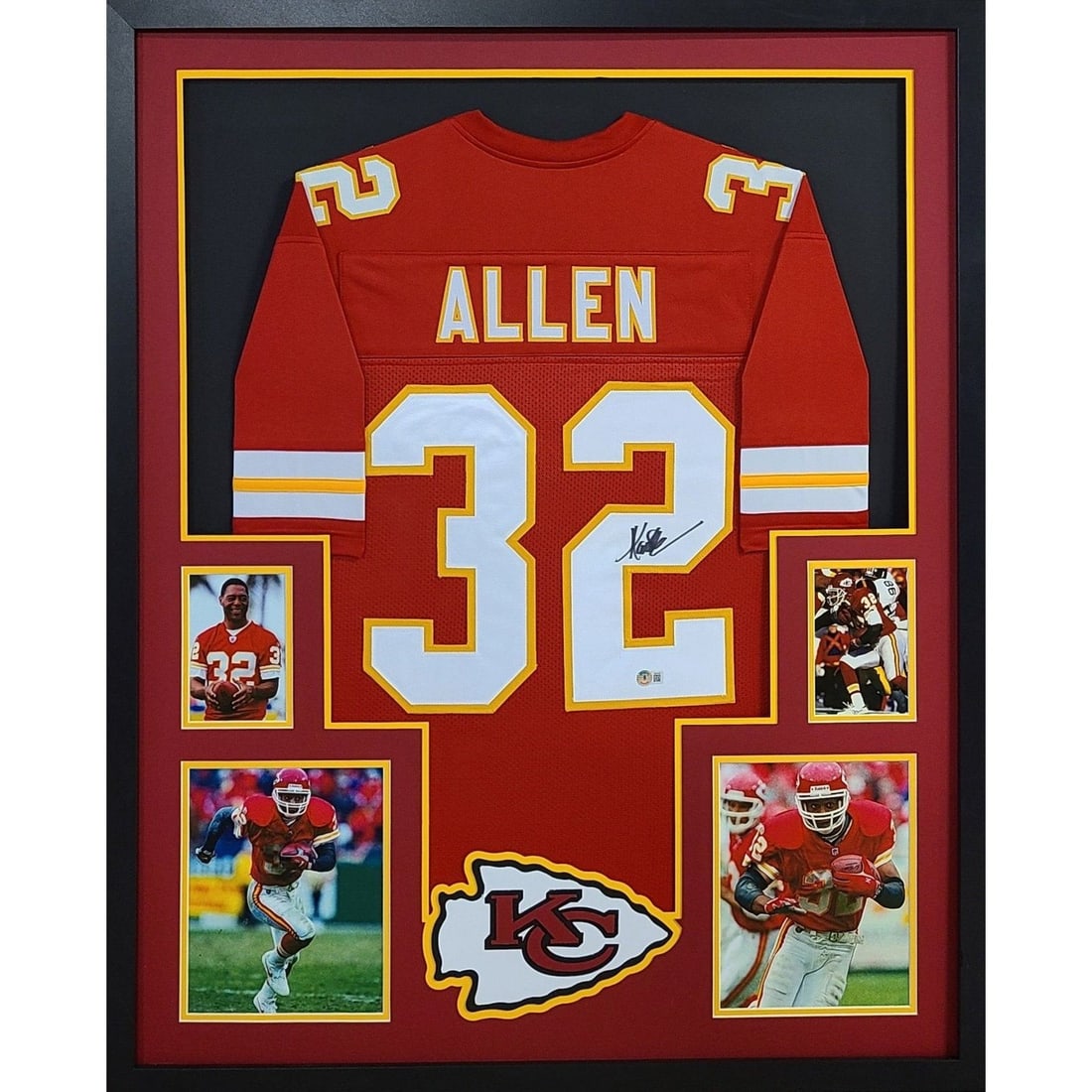 Marcus Allen Autographed Framed Jersey Beckett Certified Kansas City Chiefs (1 of 2)