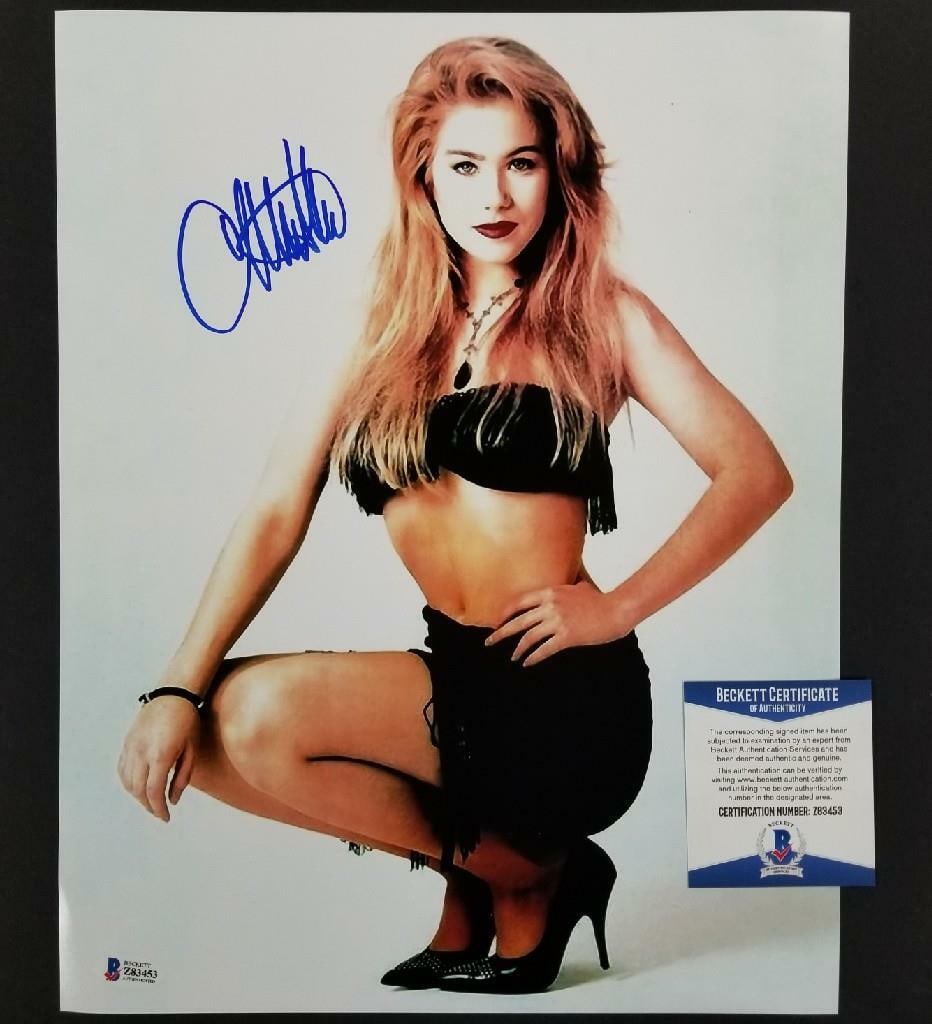 Signed 11x14 Photograph of Christina Applegate with Beckett COA: Signed 11x14 Photograph of Christina Applegate with Beckett COA This is an original 11x14 photograph signed by Christina Applegate from the television series Married With Children. The autograph has b