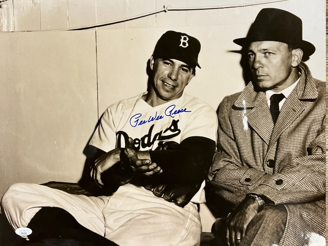 Pee Wee Reese Signed 16x20 Photo Brooklyn Dodgers JSA Authenticated (1 of 3)
