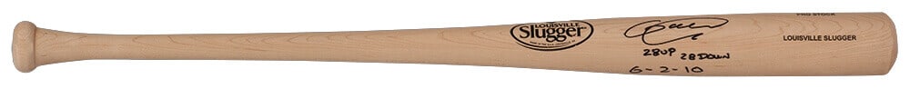 Armando Galarraga Signed Blonde Baseball Bat w/Inscription and COA (1 of 1)