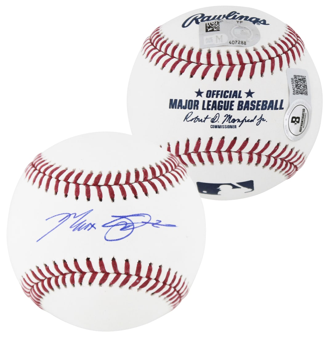 Max Scherzer Signed Texas Rangers Oml Baseball with Beckett Authentication (1 of 3)