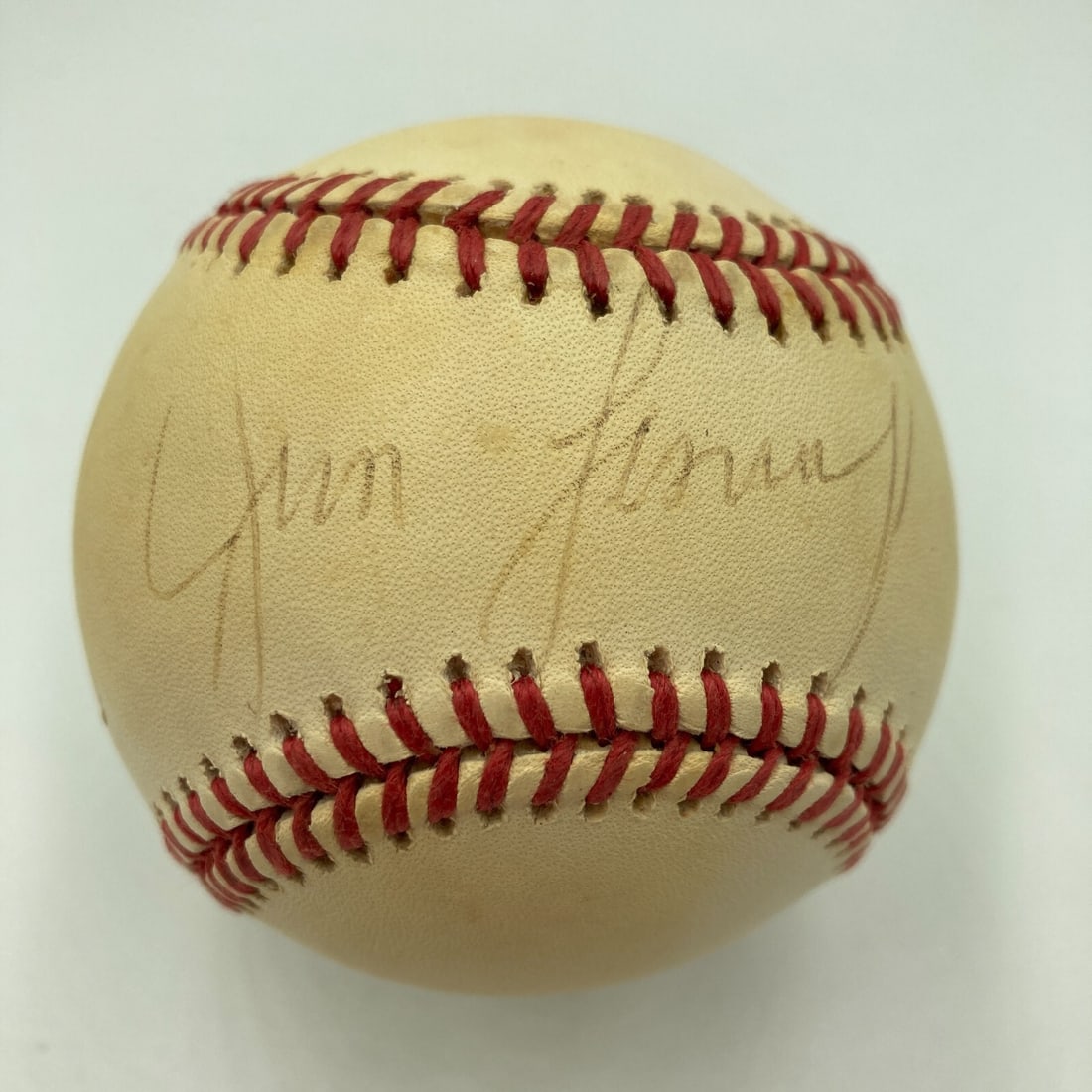 Jim Loscutoff Signed Baseball Boston Celtics HOF JSA Certified (1 of 4)