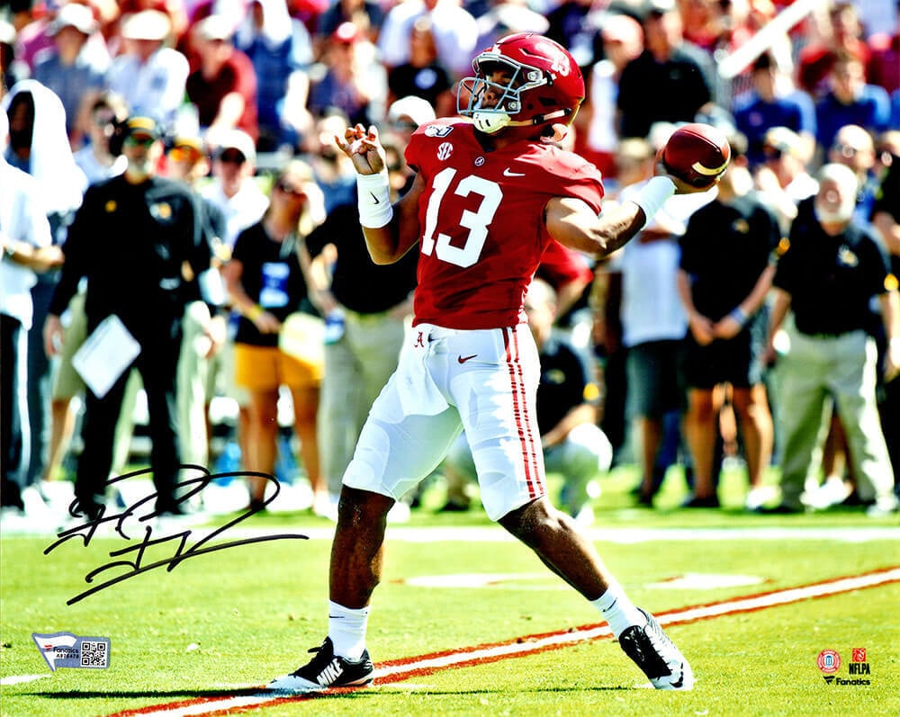 Tua Tagovailoa Signed Alabama Crimson Tide 8x10 Photo with Fanatics COA (1 of 1)