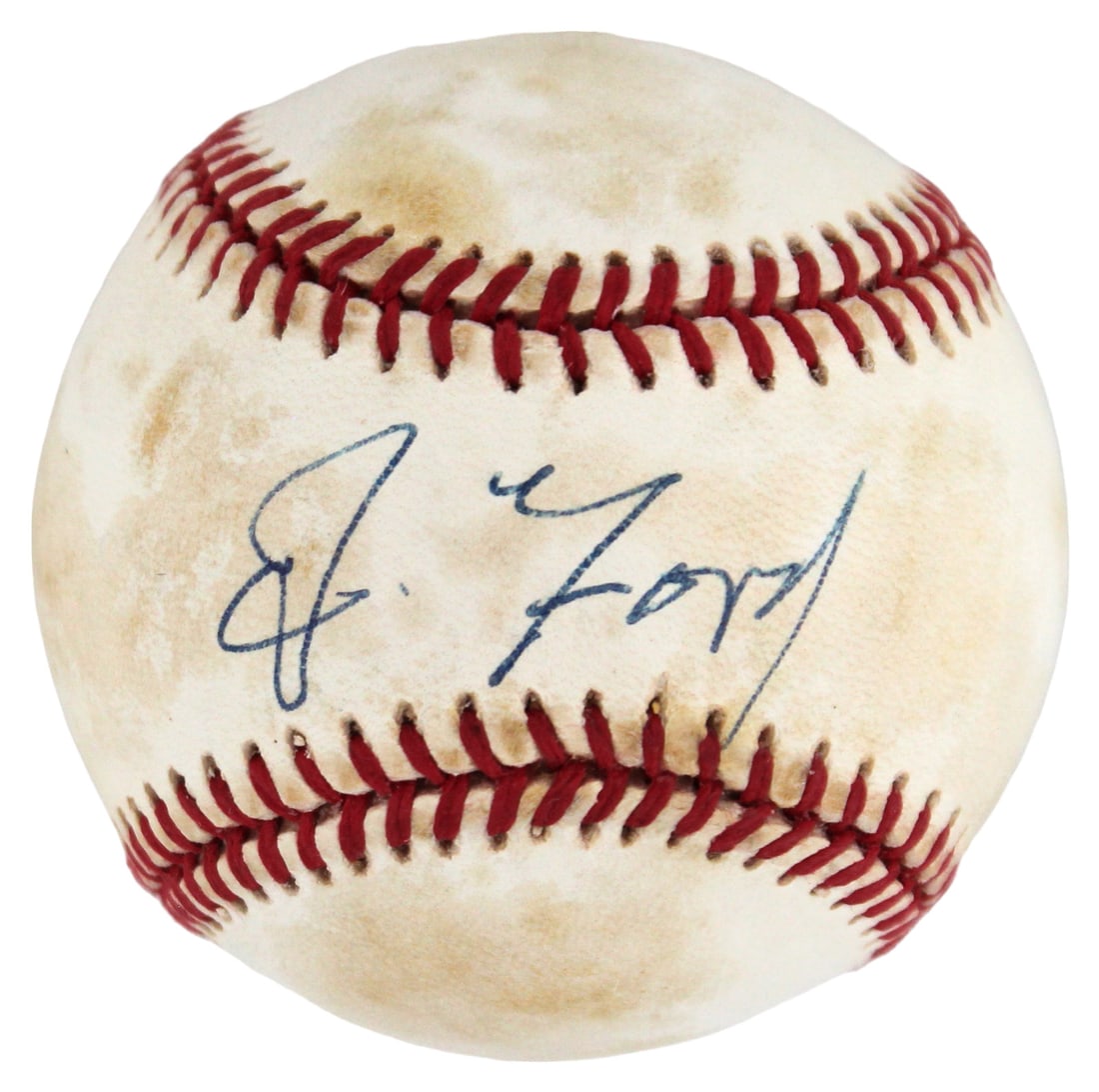 Gerald Ford Signed ONL Baseball PSA/DNA Certified Autograph: Gerald Ford Signed ONL Baseball PSA/DNA Certified Autograph This authentic ONL baseball, signed by President Gerald Ford, is a unique collectible item. The ball features a clear autograph and has been