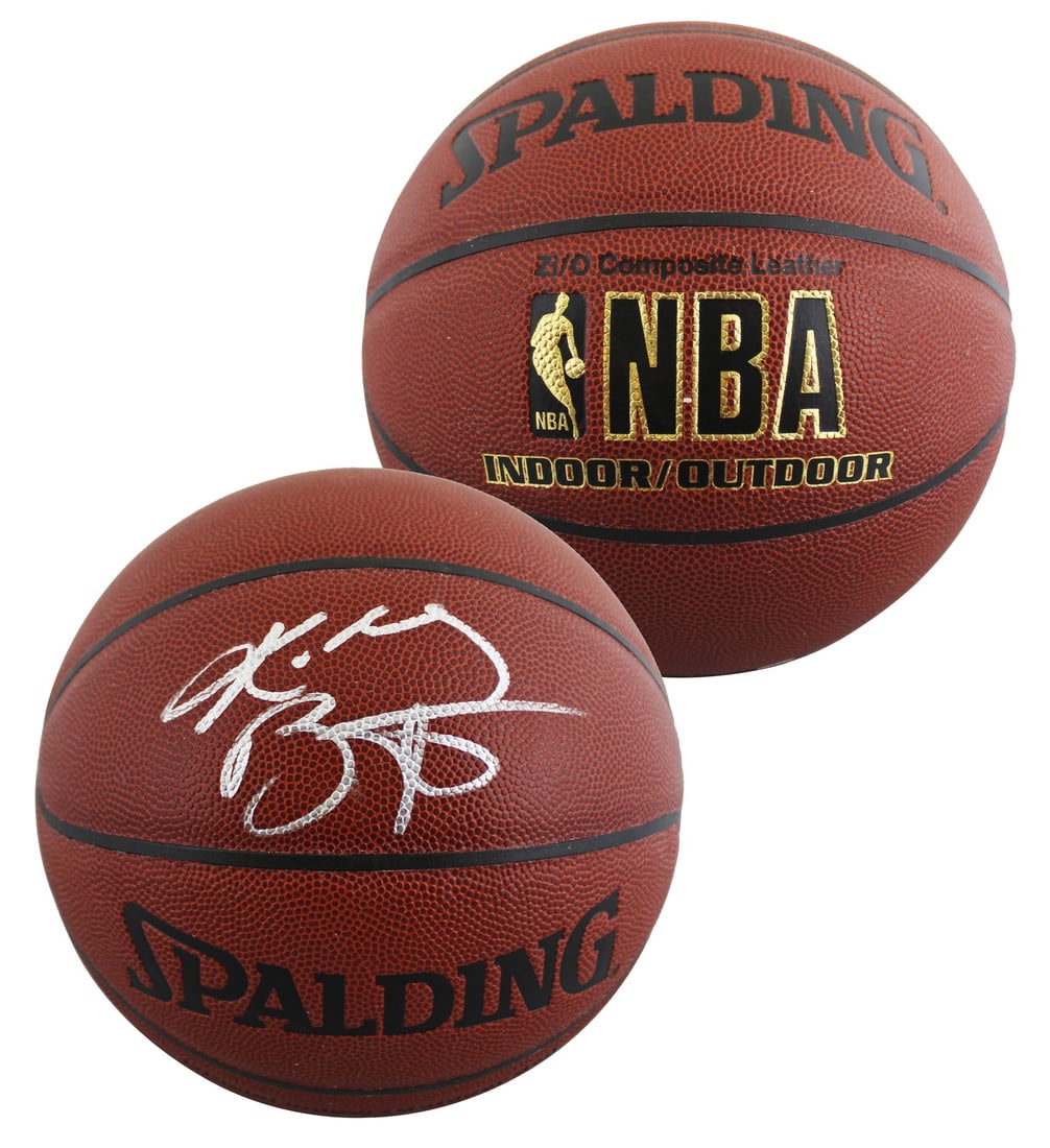 Kobe Bryant Signed Spalding Basketball with PSA DNA Authentication: Kobe Bryant Signed Spalding Basketball with PSA DNA Authentication This Spalding indoor and outdoor basketball has been personally signed by Kobe Bryant of the Los Angeles Lakers. The item includes a