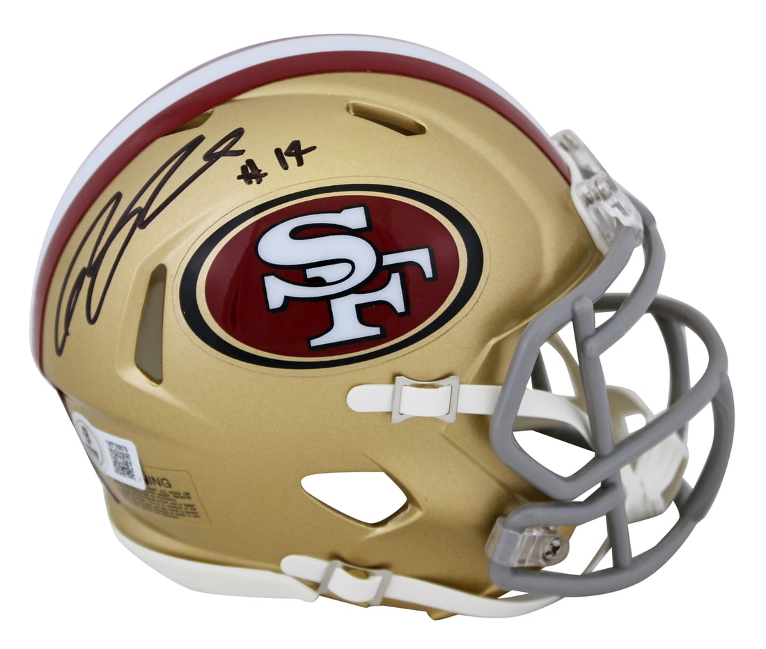 Ricky Pearsall Signed 49ers Speed Mini Helmet BAS Witnessed (1 of 2)