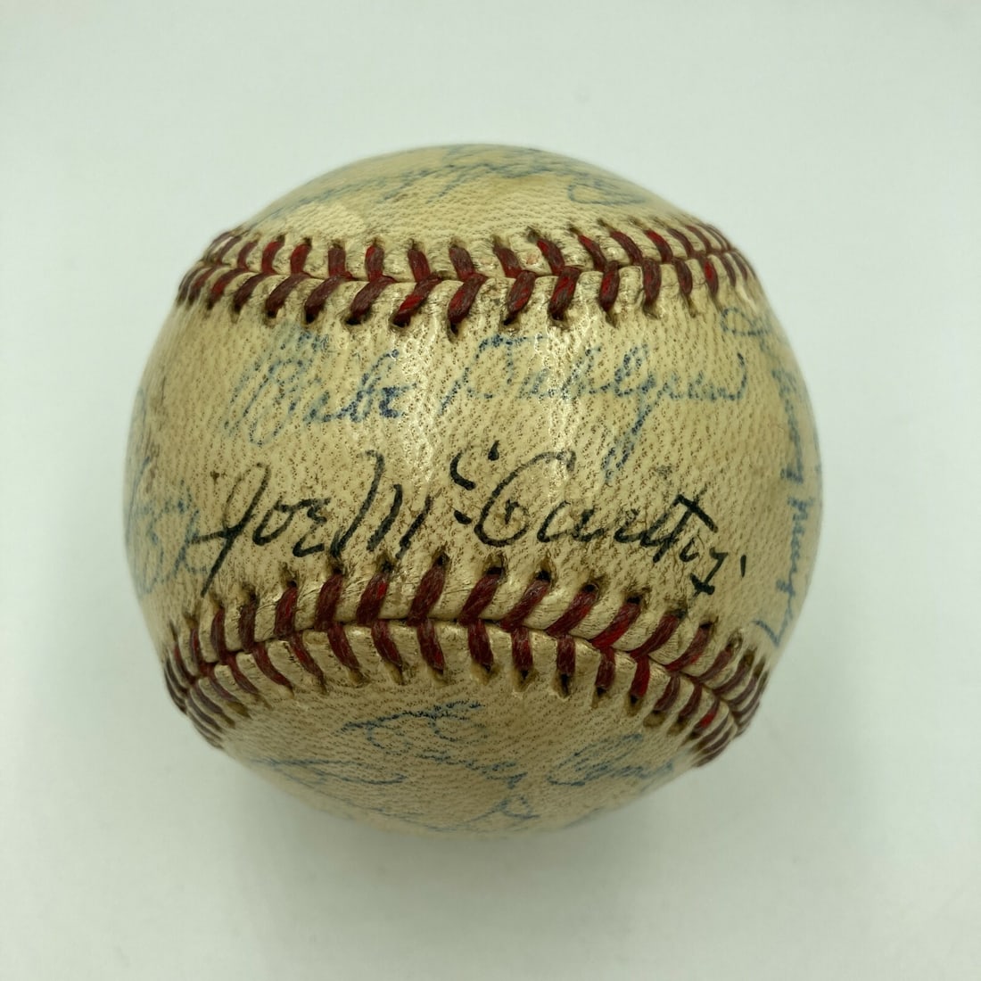 1940 New York Yankees Signed Baseball Joe DiMaggio Joe McCarthy PSA JSA Authenticated (1 of 9)