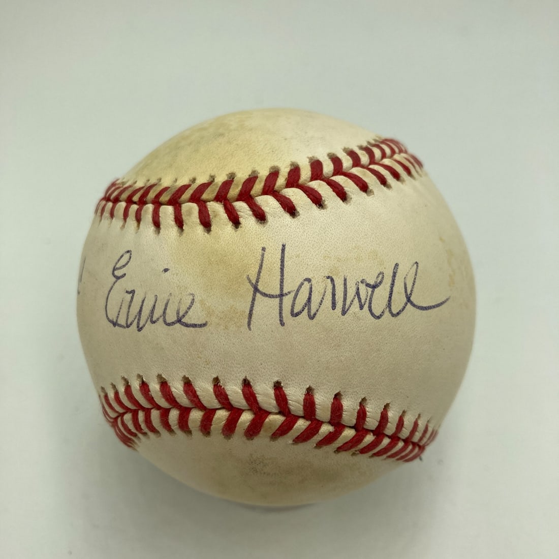 Ernie Harwell Signed Baseball It's Gone Shot Heard Round World JSA COA: Ernie Harwell Signed Baseball It's Gone Shot Heard Round World JSA COA This is an original signed baseball featuring the iconic phrase "It's Gone The Shot Heard Round The World" by Ernie Harwell. The