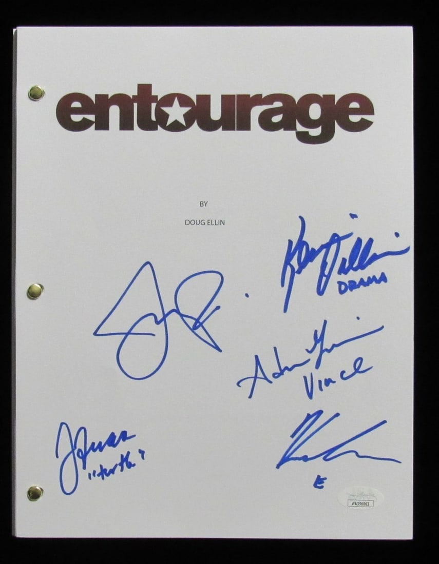 Original Entourage HBO Script with Multiple Signatures JSA Authenticated (1 of 4)
