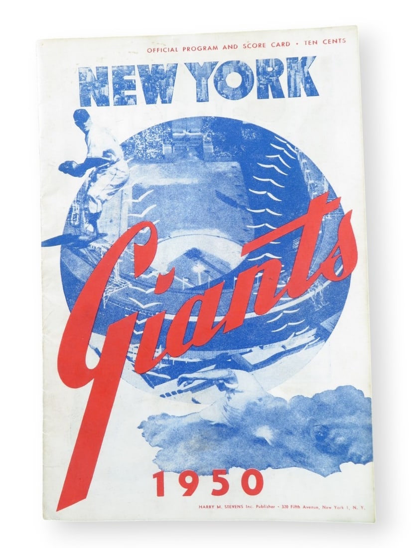 1950 New York Giants Program Sam Jethroe First Game April 18 (1 of 4)