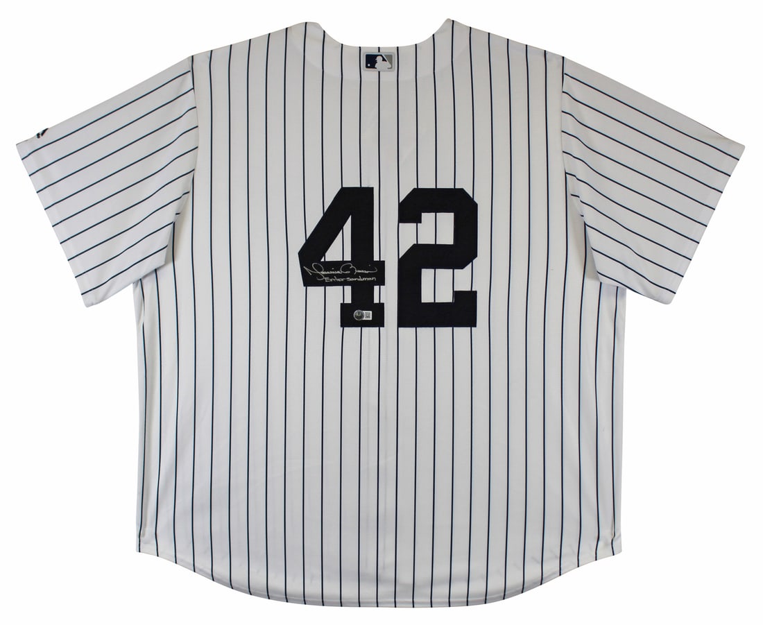 Mariano Rivera Signed Yankees Jersey Enter Sandman BAS Authenticated (1 of 5)