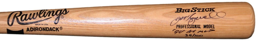 Jeff Bagwell Signed Rawlings Big Stick Bat JSA Astros MVP: Jeff Bagwell Signed Rawlings Big Stick Bat JSA Astros MVP This is a Rawlings Big Stick baseball bat autographed by Jeff Bagwell, a celebrated player of the Houston Astros and an MVP award winner. The