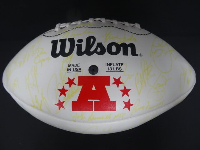 Peyton Manning Multi-Signed 2000 Pro Bowl Wilson Football with COA (1 of 5)