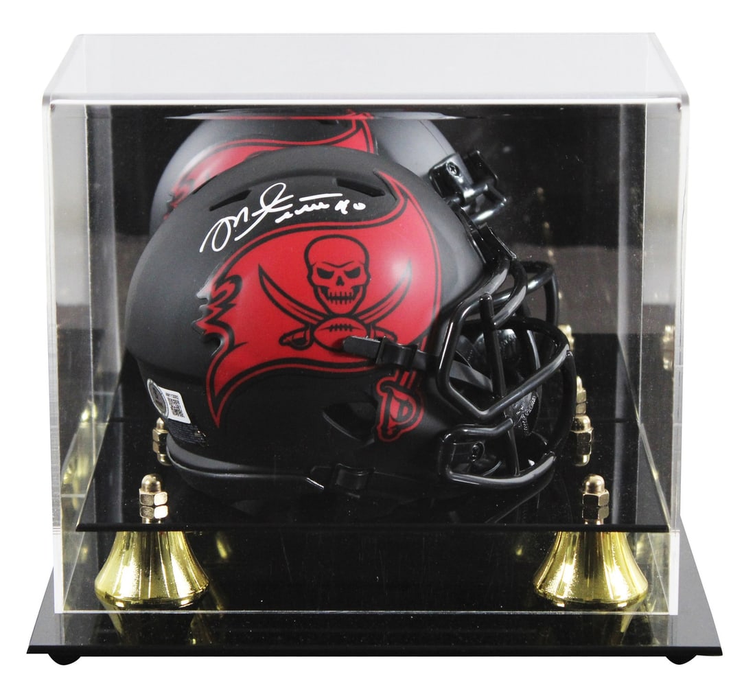 Mike Alstott Signed Buccaneers Eclipse Speed Mini Helmet with BAS Authentication: Mike Alstott Signed Buccaneers Eclipse Speed Mini Helmet with BAS Authentication This Tampa Bay Buccaneers Eclipse Speed Mini Helmet is personally signed by legendary player Mike Alstott. The helmet c