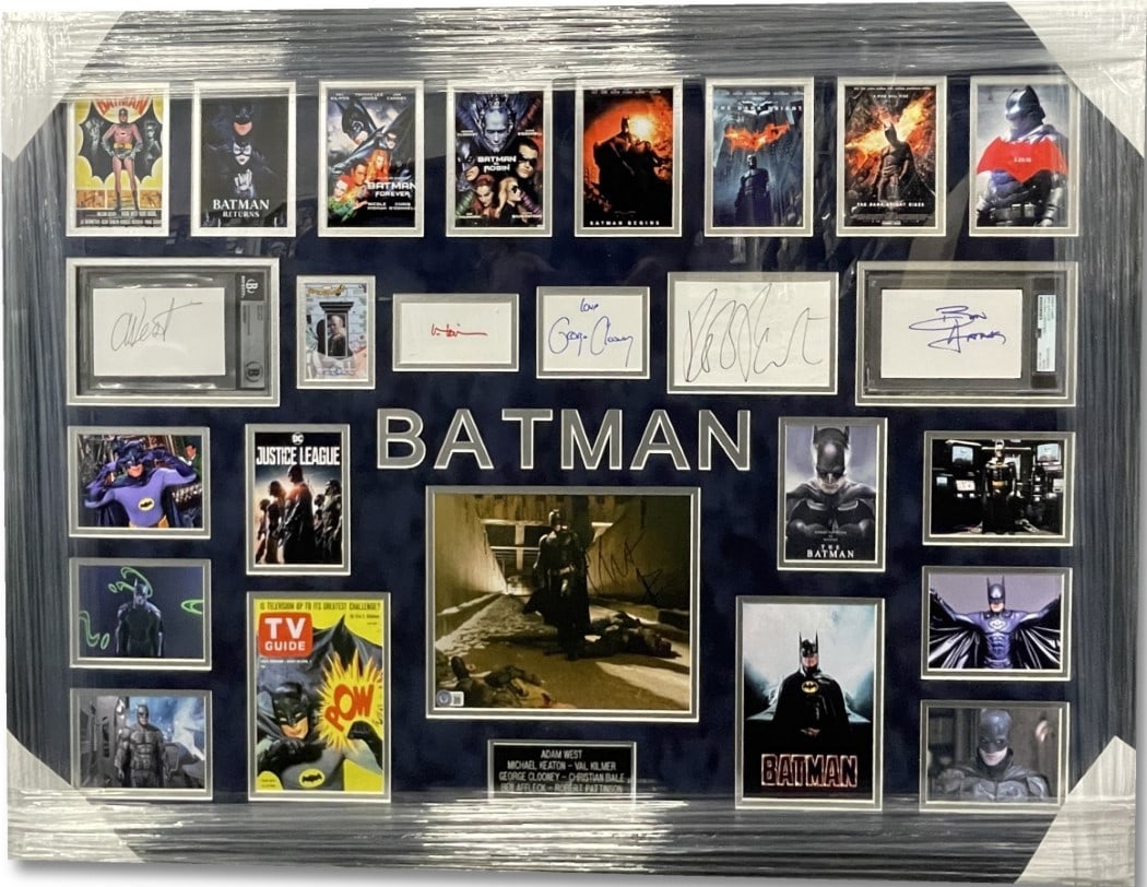 Framed 8x10 Batman Signed Photo by West Clooney Kilmer Keaton Bale JSA Authenticated (1 of 10)