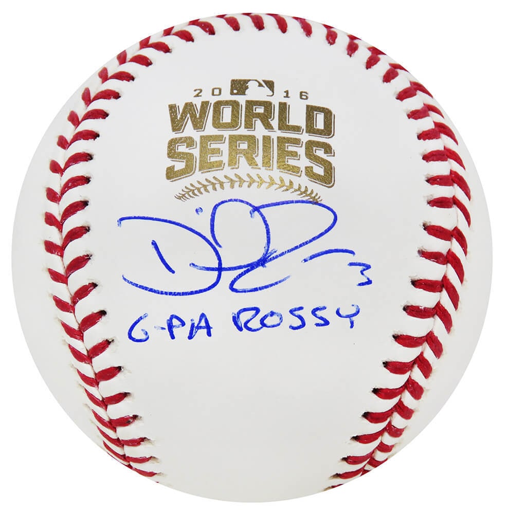 David Ross Signed 2016 World Series Baseball with G-Pa Rossy Inscription: David Ross Signed 2016 World Series Baseball with G-Pa Rossy Inscription This is an original signed baseball from David Ross, commemorating the Chicago Cubs' historic 2016 World Series victory. The ba
