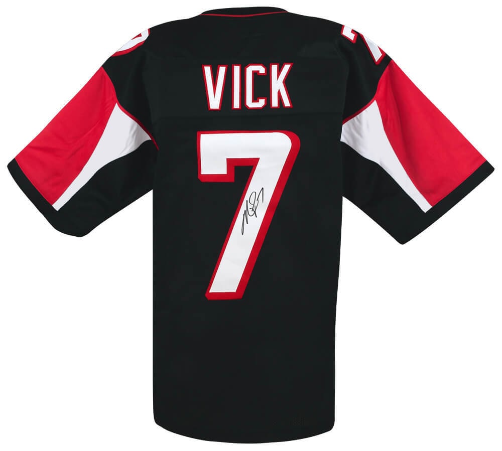 Michael Vick Signed Black Custom Jersey Atlanta Falcons COA (1 of 3)