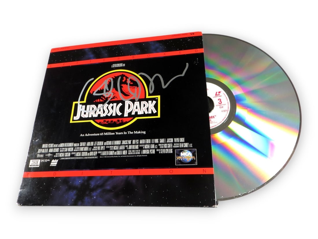 Jurassic Park Laserdisc Cover Signed by Jeff Goldblum Beckett Authenticated (1 of 4)