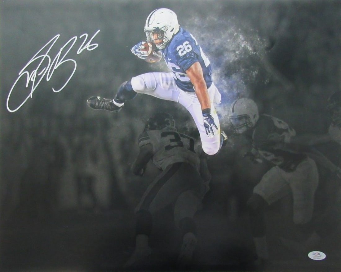 Saquon Barkley Autographed 16x20 Photo PSA/DNA Certified (1 of 4)