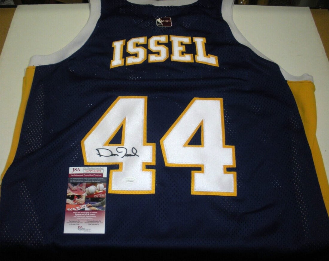 Golden State Warriors Dan Issel Signed Hardwood Classics Jersey JSA Authenticated: Golden State Warriors Dan Issel Signed Hardwood Classics Jersey JSA Authenticated This officially licensed hardwood classics jersey features the iconic design of Dan Issel, a celebrated player in the