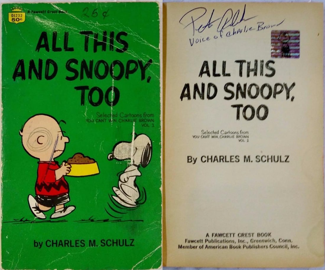 Charlie Brown You've Got A Friend Book Autographed by Peter Robbins (1 of 1)