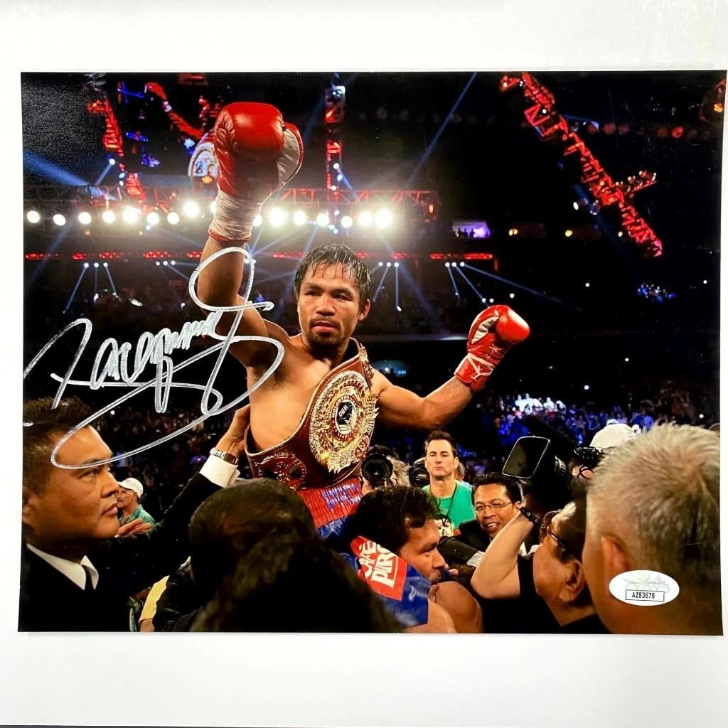 8x10 Boxing Photo Signed by Manny Pacquiao with JSA Authentication (1 of 3)