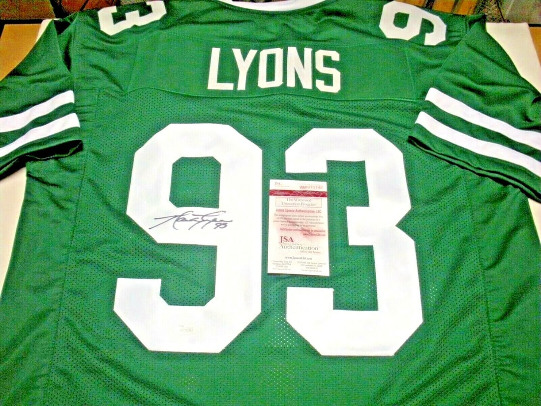 Marty Lyons New York Jets Signed Jersey JSA COA NFL Memorabilia (1 of 2)