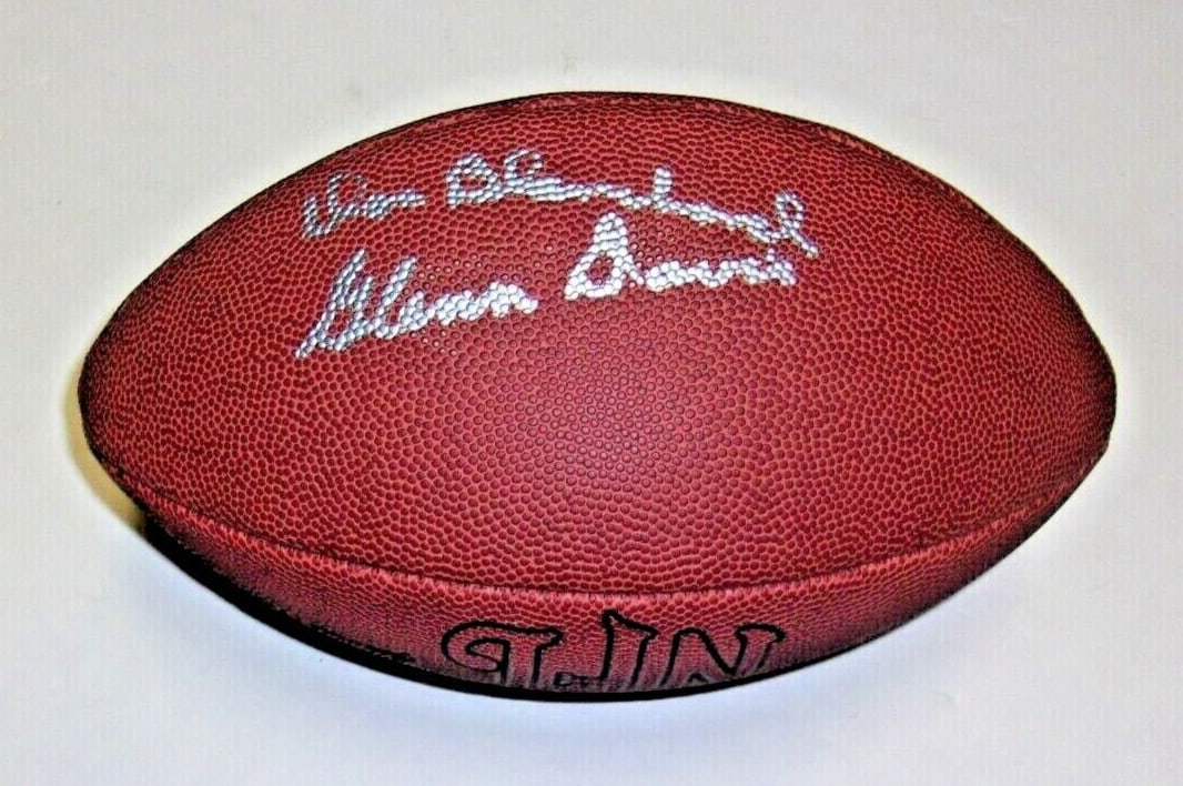 Doc Blanchard Glenn Davis Signed Football COA Army Black Knights Heisman: Doc Blanchard Glenn Davis Signed Football COA Army Black Knights Heisman This item is an original signed football commemorating the legendary Heisman Trophy winners Doc Blanchard and Glenn Davis, both