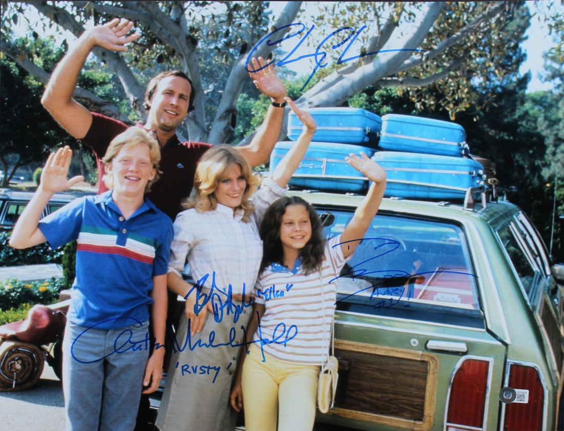National Lampoon's Vacation Signed 16x20 Photo by Chase D'Angelo Hall Barron BAS Authenticated: National Lampoon's Vacation Signed 16x20 Photo by Chase D'Angelo Hall Barron BAS Authenticated This captivating 16x20 photograph features the iconic cast of National Lampoon's Vacation, personally sig