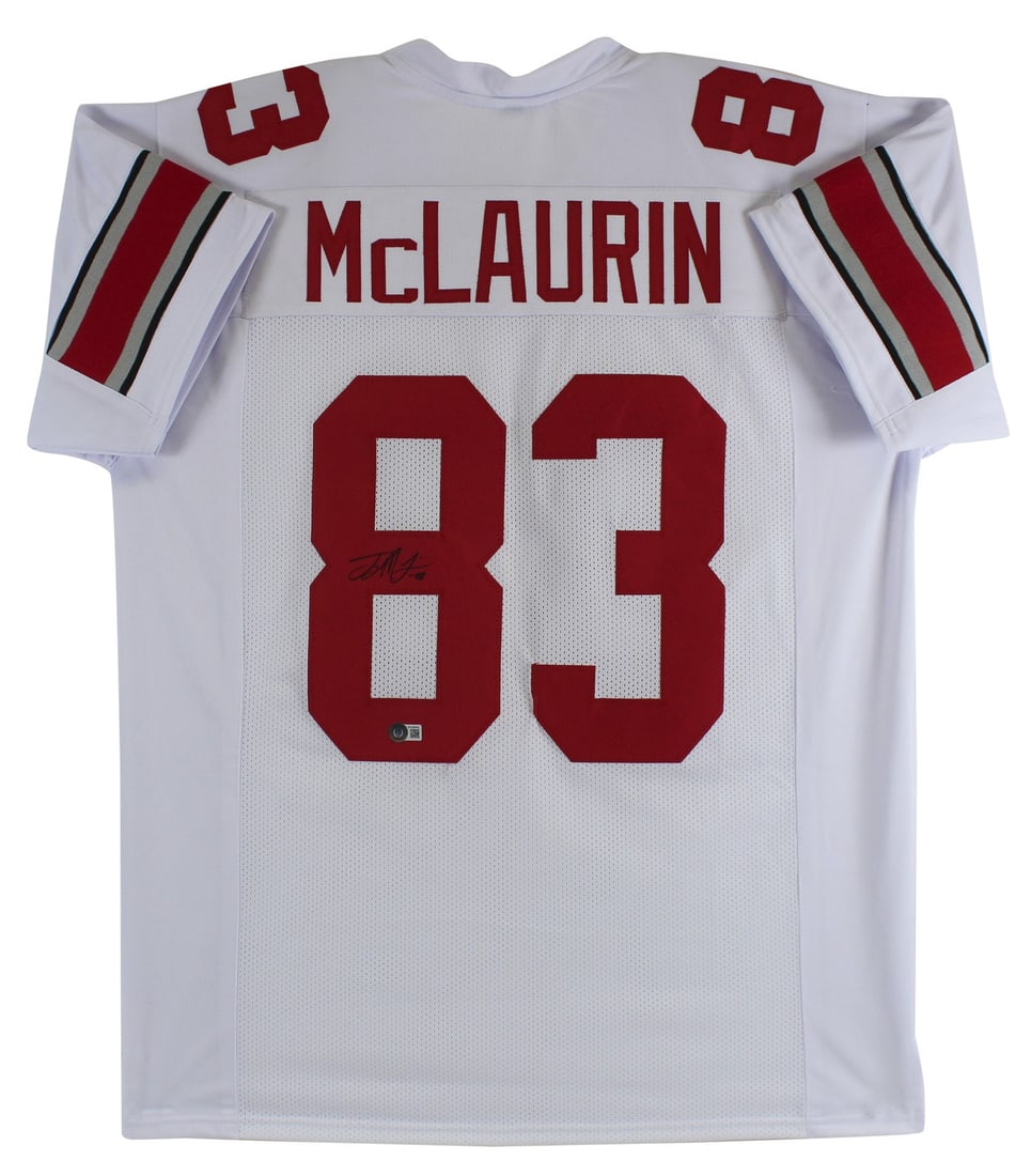 Terry McLaurin Signed Ohio State White Pro Style Jersey BAS Witnessed (1 of 3)