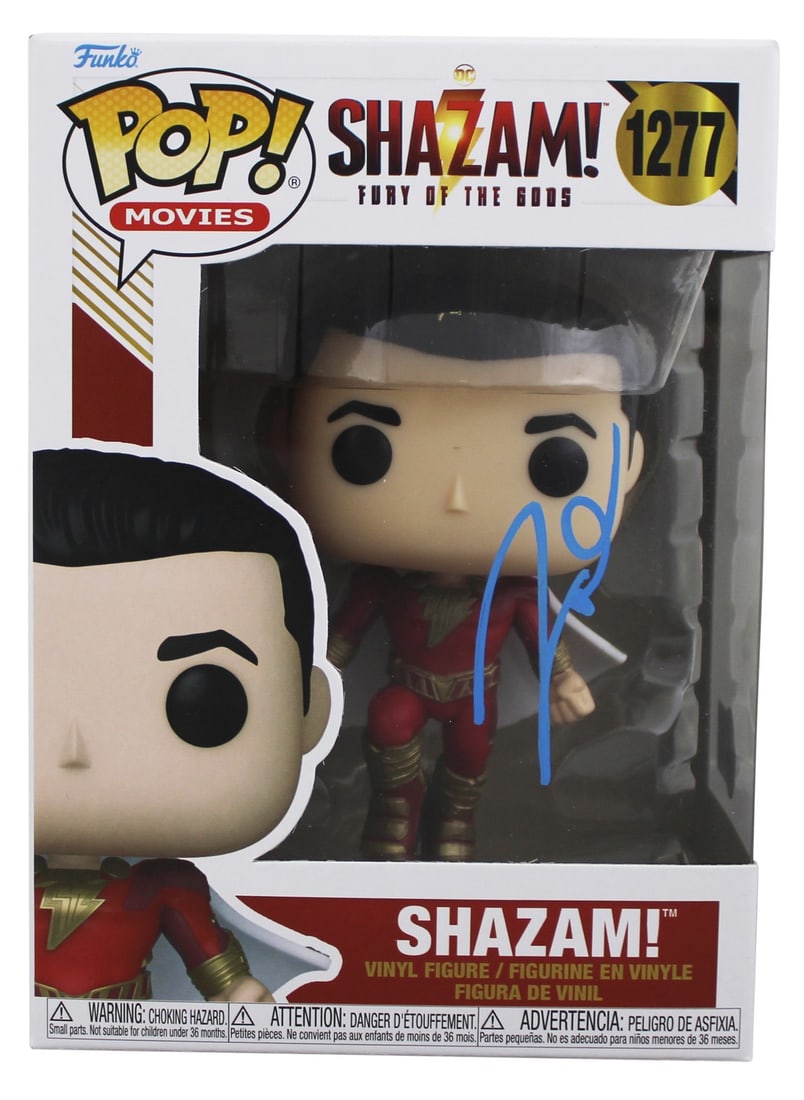 Zachary Levi Signed Shazam! #1277 Funko Pop Vinyl BAS Authenticated (1 of 7)