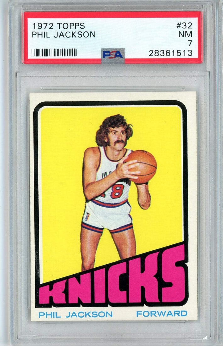 1972 Topps Phil Jackson Rookie Card PSA 7 New York Knicks (1 of 2)