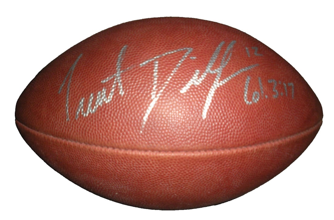 Trent Dilfer Signed Baltimore Ravens Super Bowl Champion Football with COA (1 of 2)