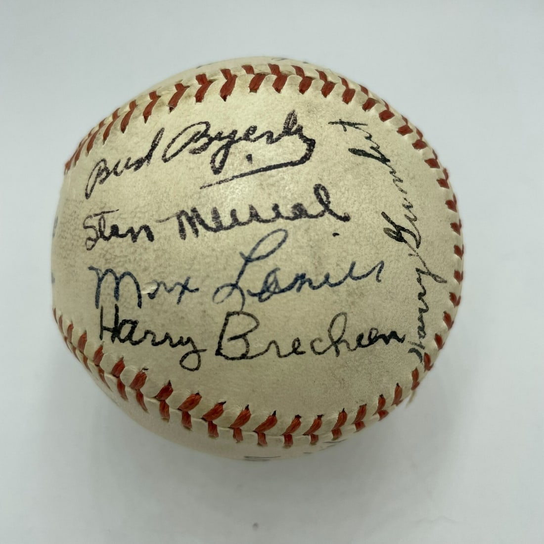 1943 St. Louis Cardinals Team Signed Baseball with Stan Musial JSA Authenticated (1 of 11)