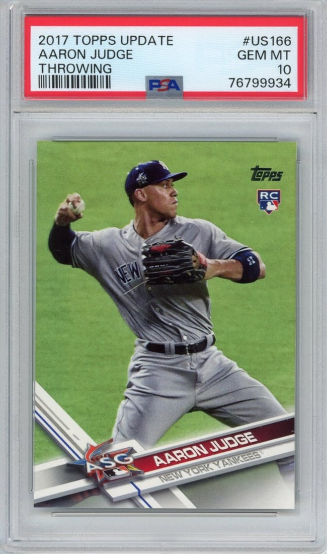 2017 Topps Update Aaron Judge #US166 Rookie Card PSA 10 Mint New York Yankees (1 of 2)