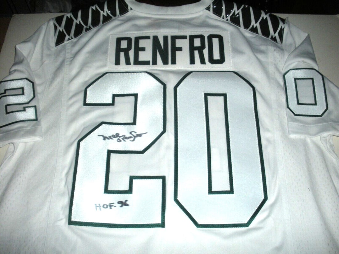 Signed Nike Football Jersey Mel Renfro COA Oregon Ducks Dallas Cowboys: Signed Nike Football Jersey Mel Renfro COA Oregon Ducks Dallas Cowboys This is an official licensed Nike jersey signed by Mel Renfro, who played for the Oregon Ducks and Dallas Cowboys. The jersey com