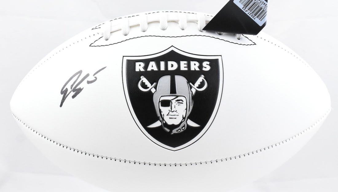 Geno Smith Signed Las Vegas Raiders Football Beckett Hologram (1 of 3)