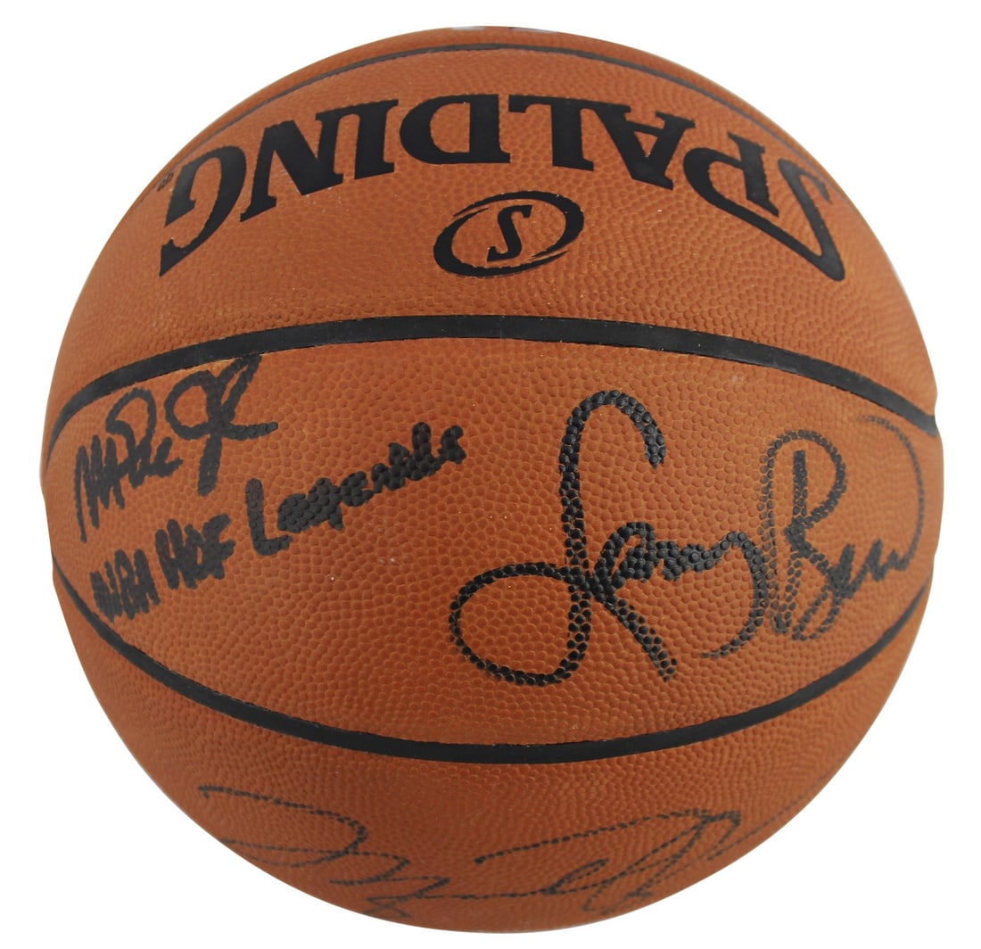 michael jordan magic johnson larry bird autograph