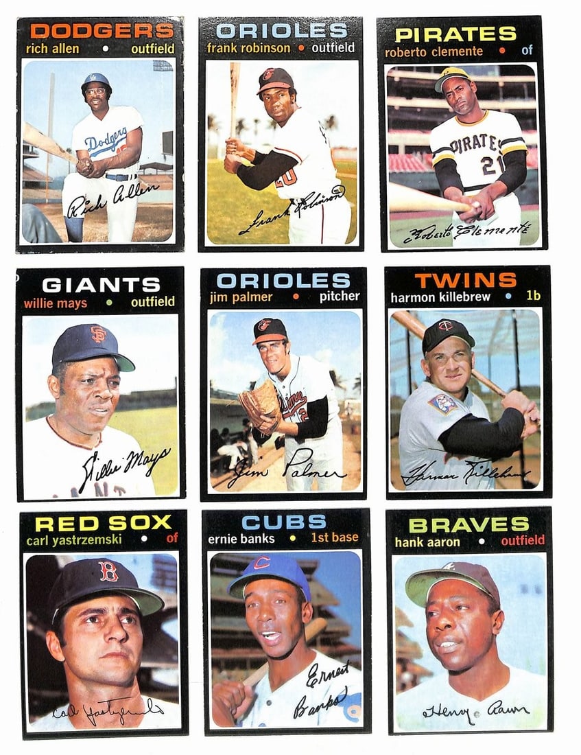 1971 Topps Complete Baseball Card Set 752 Cards Clemente Aaron Ryan Bench (1 of 12)