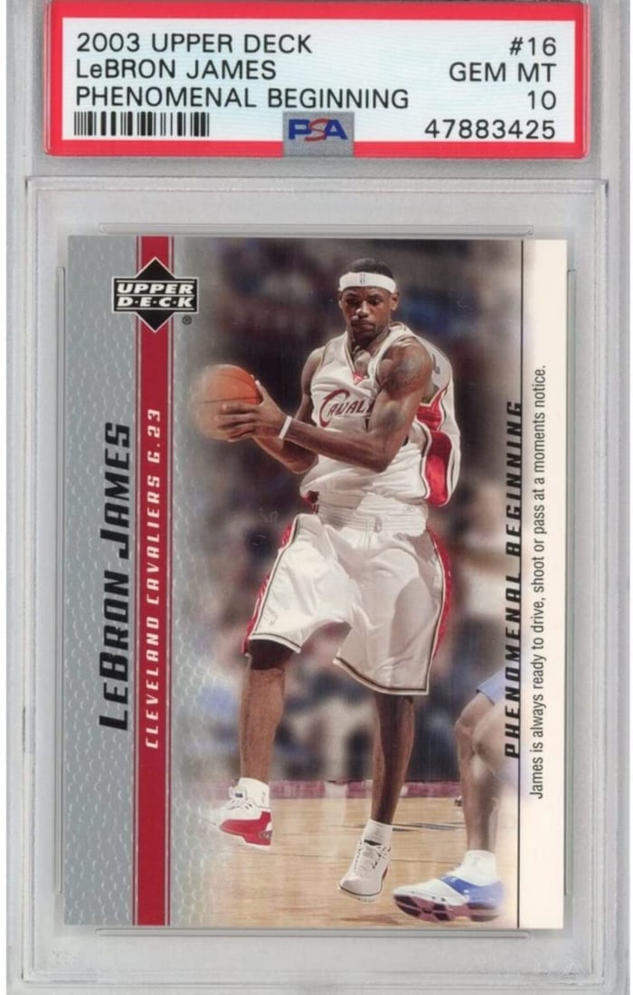 2003 Upper Deck LeBron James Rookie Card PSA 10 NBA Gem Mint (1 of 2)