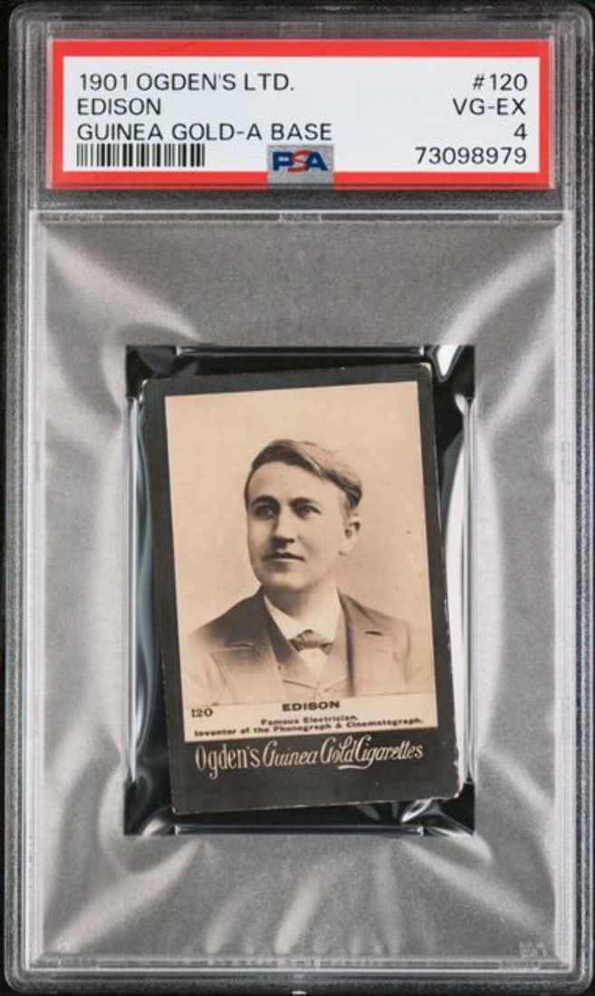 1901 Ogden's LTD Guinea Gold-A Edison #120 Tobacco Card PSA 4 (1 of 2)